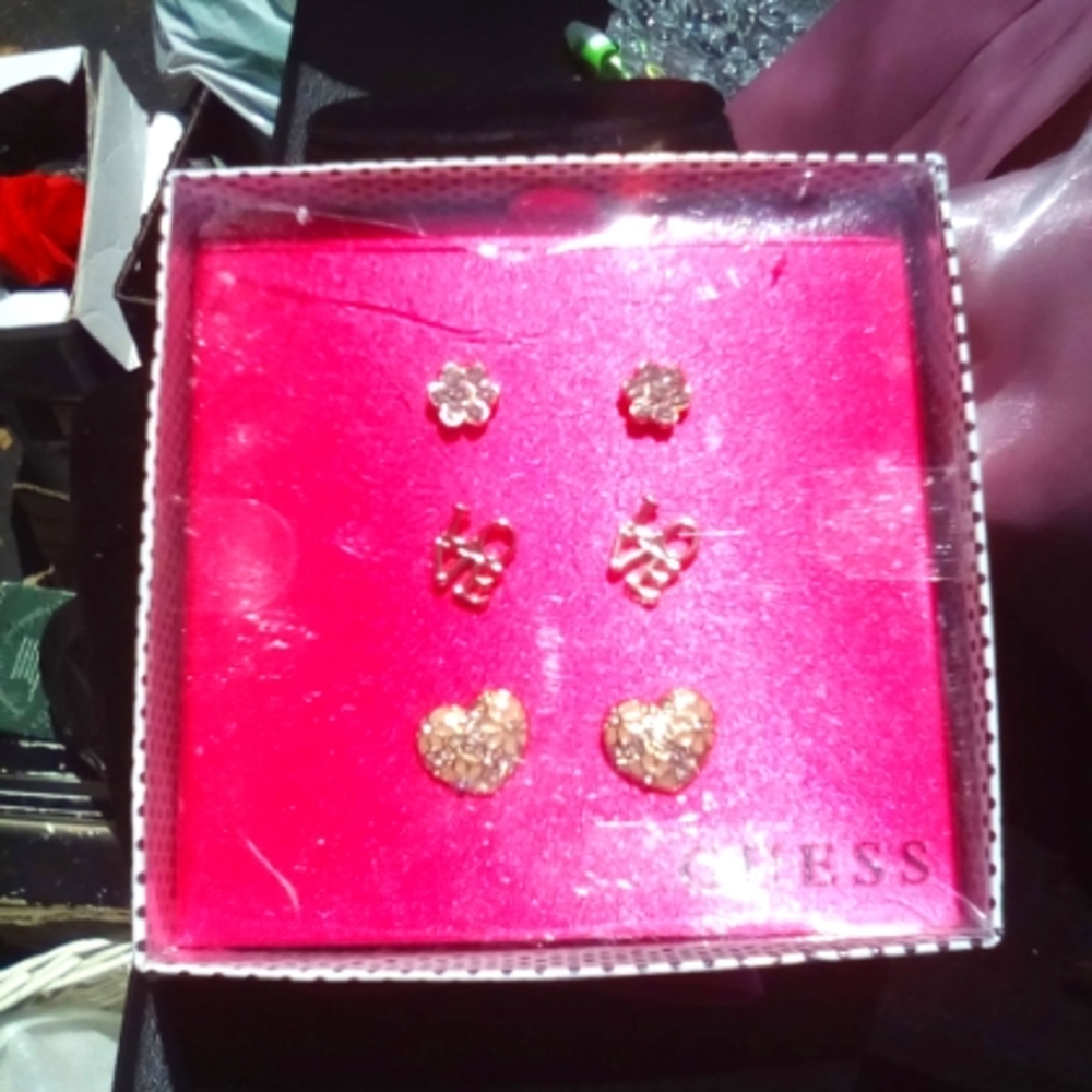 NWTS GUESS EARRING SET